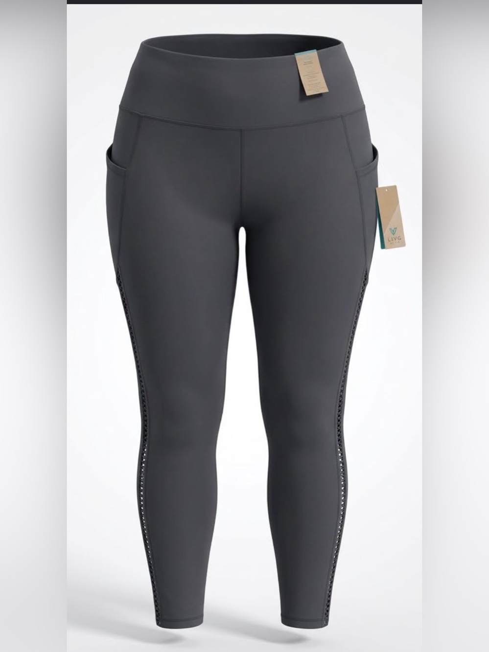 Livi Active Black High-Waist Performance Leggings